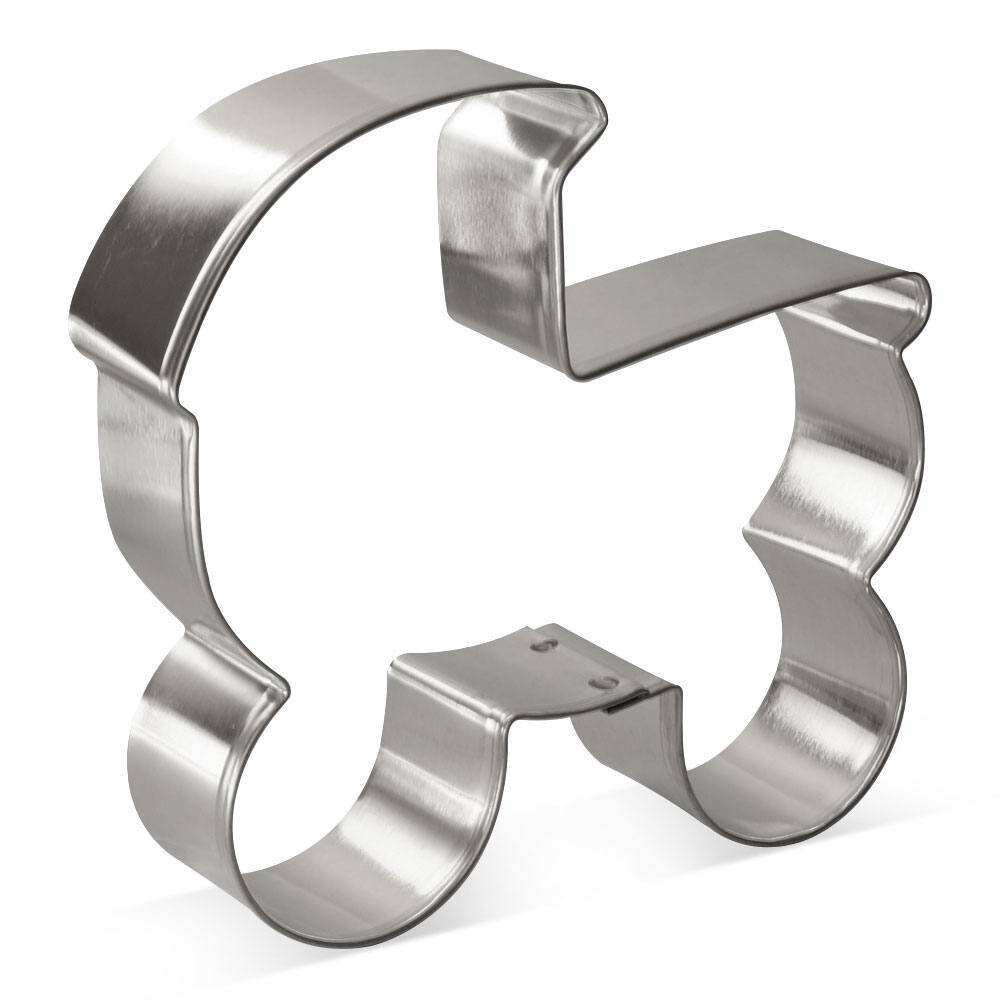 Baby Carriage Cookie Cutter, 4 inch.