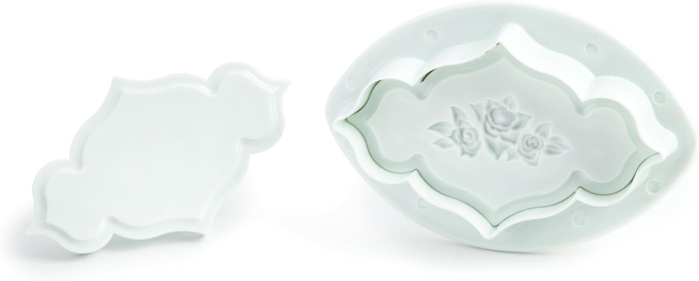 Rose Plaque Plunger Cutter, 2 piece
