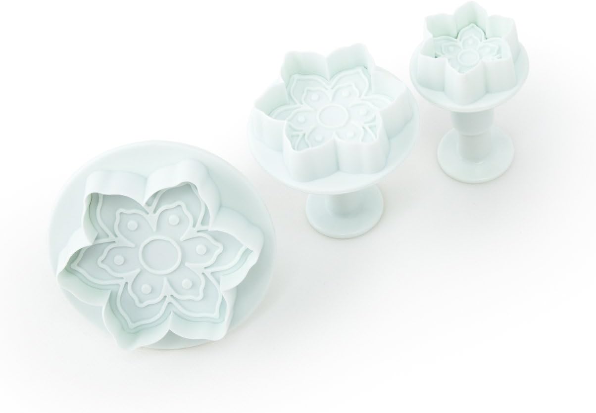 Summer Flowers Plunger Cutter, 3 Piece