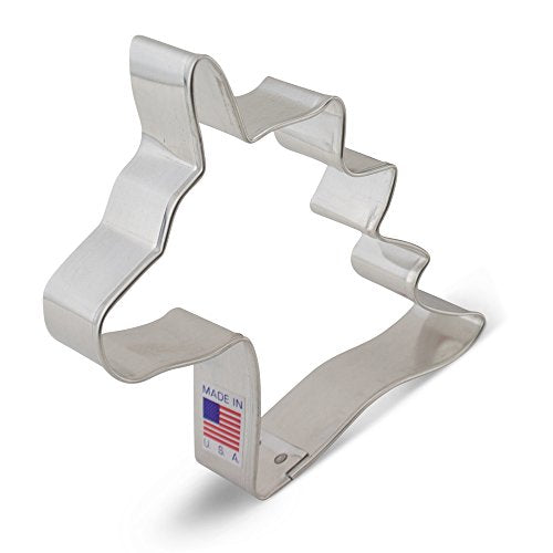 Unicorn Head Cookie Cutter, 4 inch.