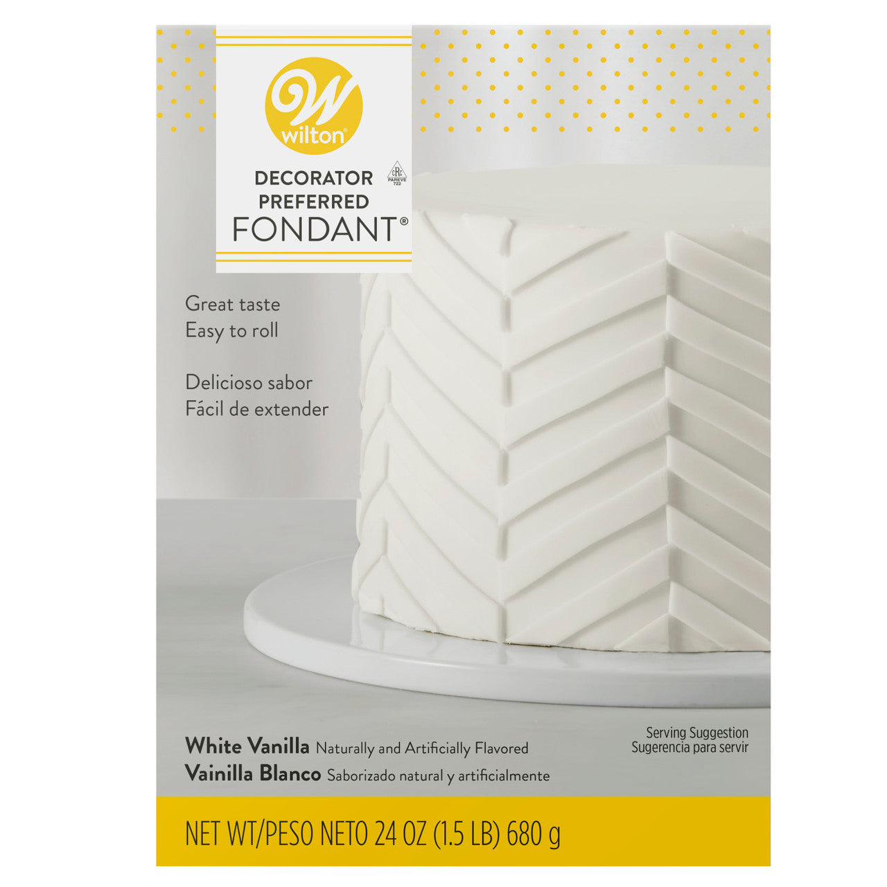 White Fondant Decorator Preferred, 24 oz.