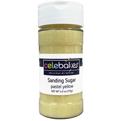 Pastel Yellow Sanding Sugar, 4 oz.