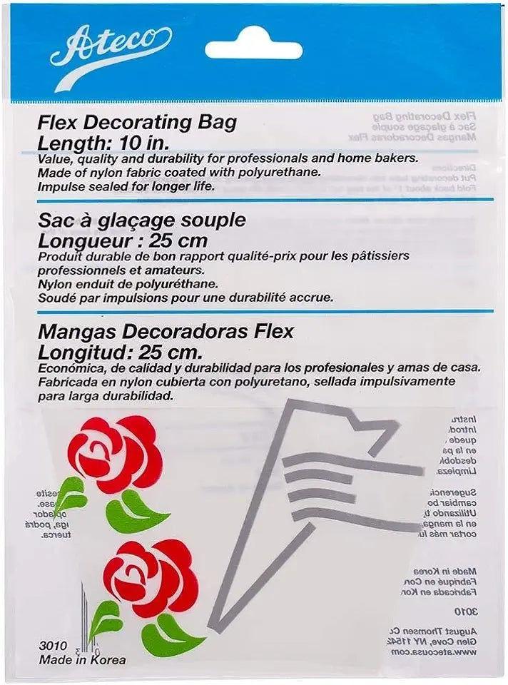 10" Flex Disposable Reusable Decorating/Piping Bag-Single