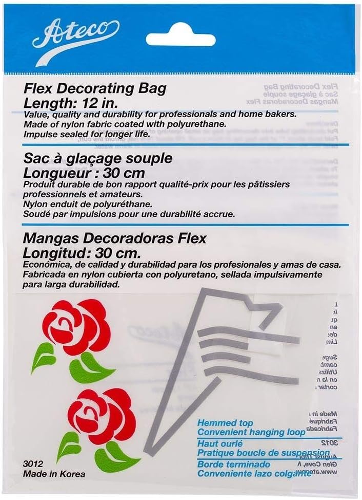 12" Flex Disposable Reusable Decorating/Piping Bag-Single