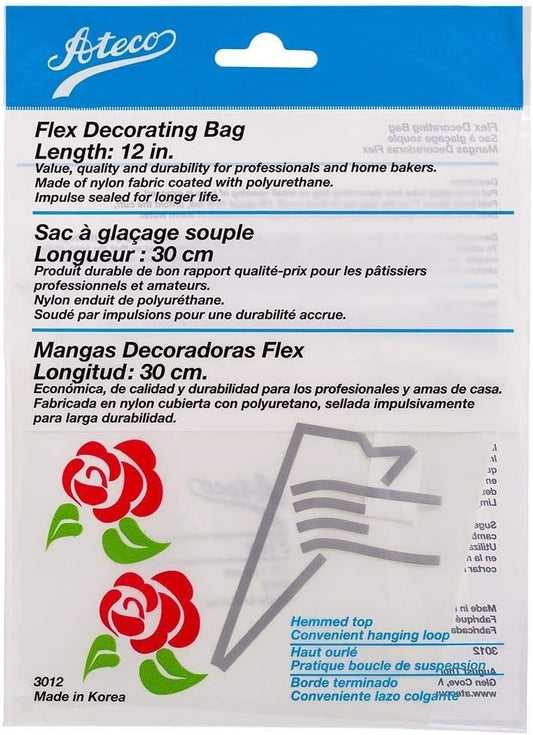 12" Flex Disposable Reusable Decorating/Piping Bag-Single