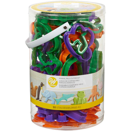 Wilton Animal Cookie Cutter Set (3 ½ " x 3 ½ "), 50-Pieces