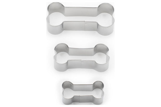 Dog Bone Cookie Cutter, 3 piece set