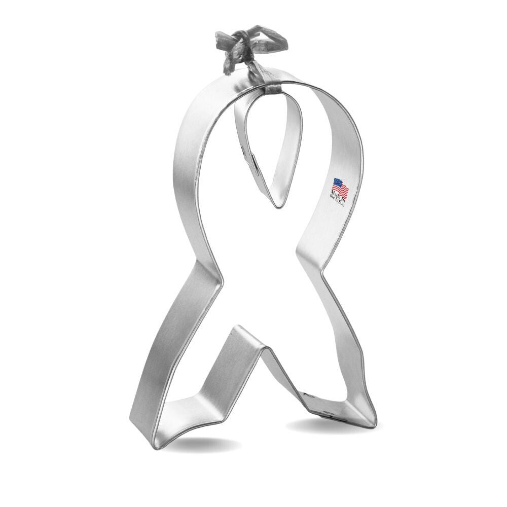 Awareness Ribbon Cookie Cutter, 4 inch.