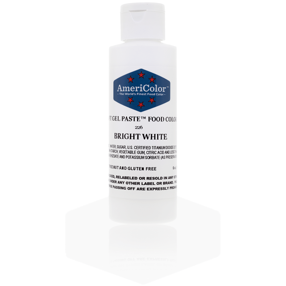 Bright White Gel Paste Food Coloring (.75 oz.)