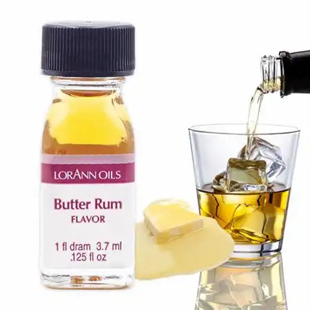 Butter Rum Flavored Oil, LorAnn's Super Strength Oil (1 dram)