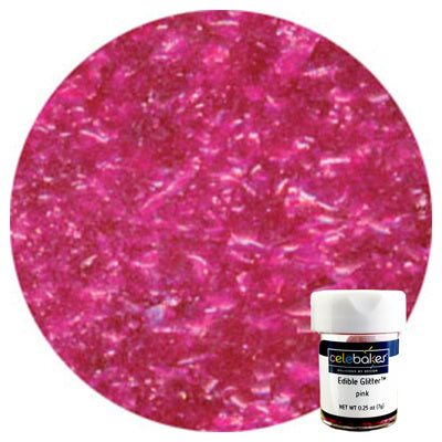 Pink Edible Glitter (.25 oz.)