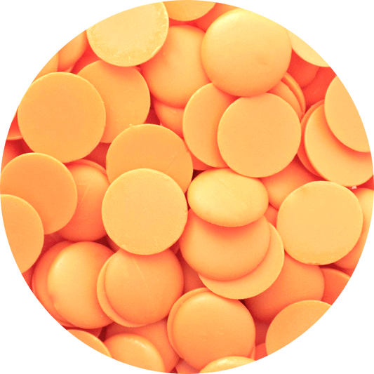 Light Orange Colored Candy Coating, Clasen Alpine