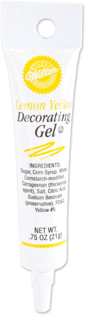 Yellow Decorating Gel Tube (.75 oz.)