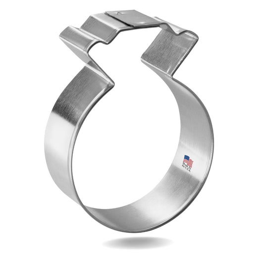 Diamond Ring Cookie Cutter, 3 inch.