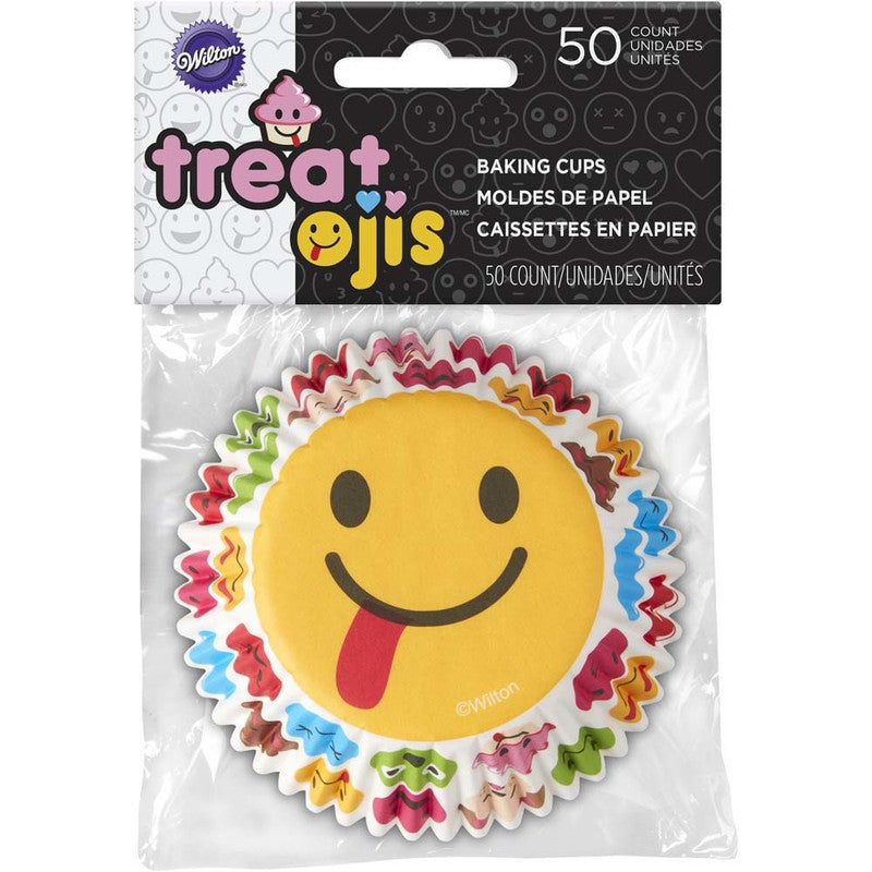 Emoji Smiling Baking Cups, 50 count