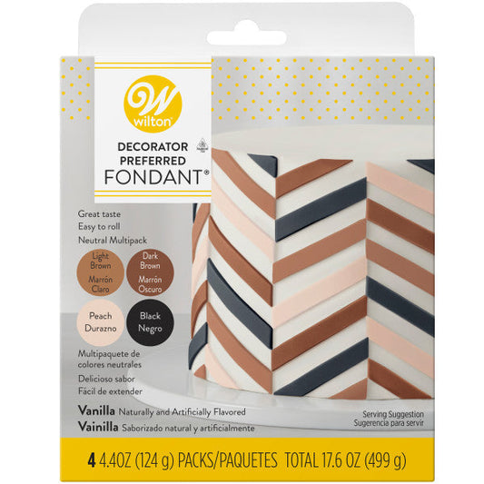 Multipack Natural Fondant Decorator Preferred, Qty 4 (4.4 oz. each)