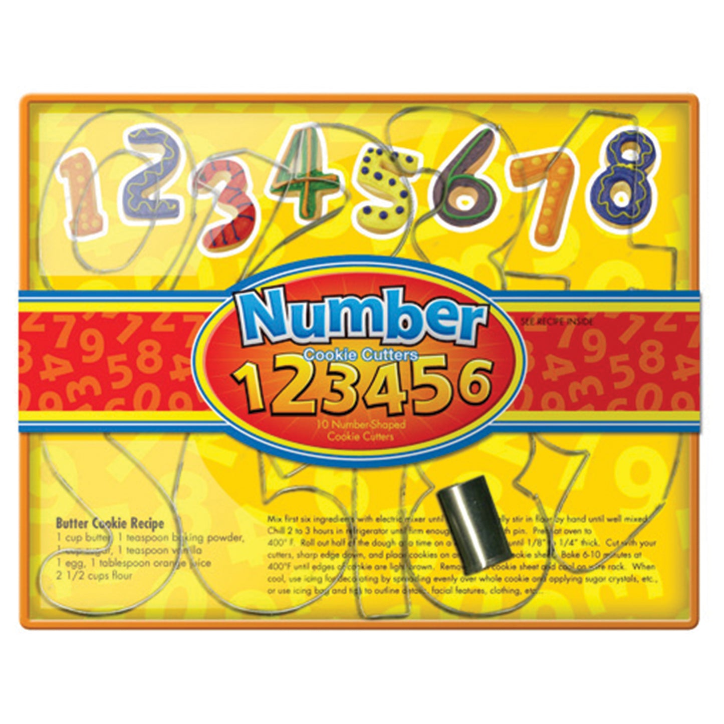 1-0 Numbers 10 Piece Cookie Cutter Set