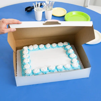 Sheet Box, One Piece White (Multiple Sizes)