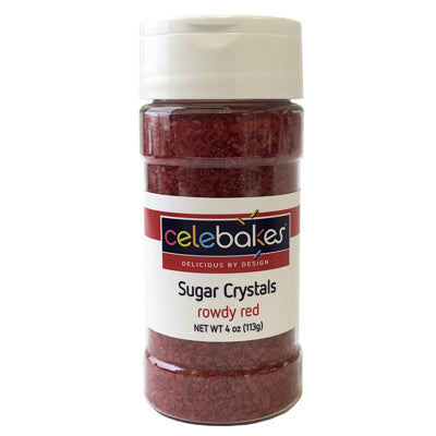 Red (Rowdy Red) Sugar Crystals 4 oz.