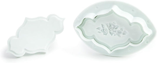 Rose Plaque Plunger Cutter, 2 piece
