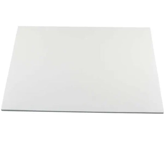 White Rectangle Foil Cake Drum, 10 x 14" (Quarter Sheet)